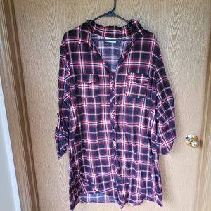 Black & White Flannel Tunnic